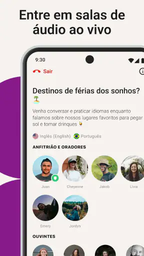 Tandem: intercâmbio de idiomas screenshot