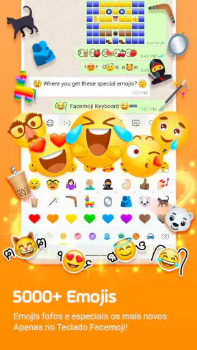 Teclado Emoji Facemoji & Fonts screenshot