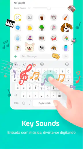 Teclado Emoji Facemoji & Fonts screenshot
