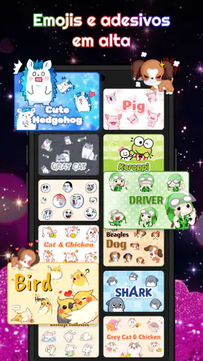 Teclado - Tema Amor Neon screenshot