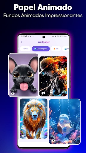 Tela de Bloqueio Zíper & Fundo screenshot