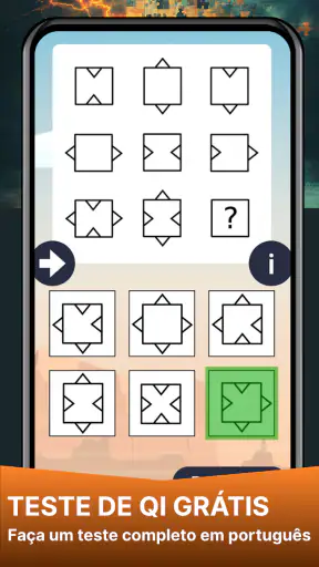 Teste de QI: Raciocínio Lógico screenshot