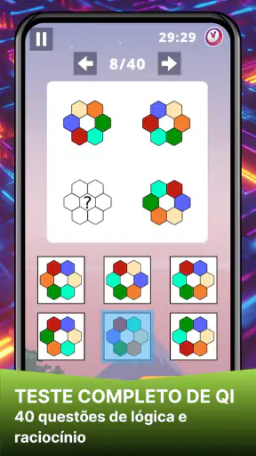 Teste de QI: Raciocínio Lógico screenshot