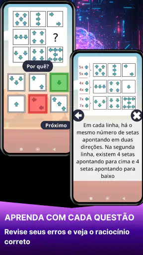 Teste de QI: Raciocínio Lógico screenshot
