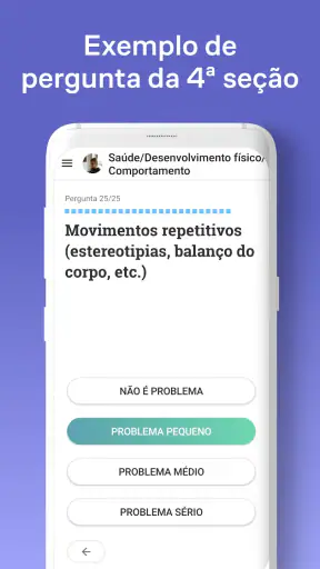 Teste de sinais de autismo screenshot
