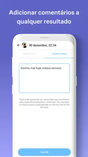 Teste de sinais de autismo screenshot