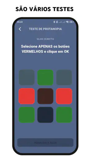 Testes de Visão screenshot