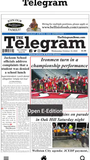 The Telegram screenshot
