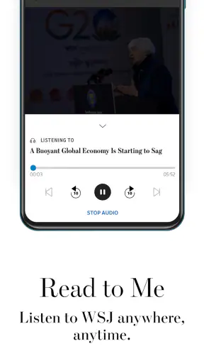 The Wall Street Journal. News screenshot