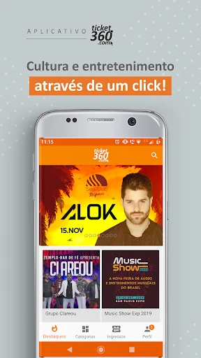 Ticket360 Ingressos + Eventos screenshot