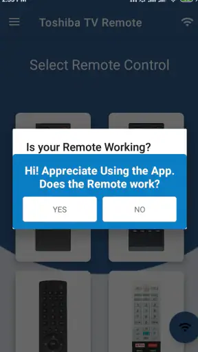 Toshiba Smart TV Remote screenshot