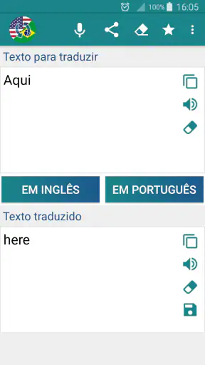 Tradutor Inglês Português screenshot