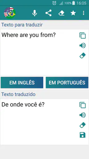 Tradutor Inglês Português screenshot