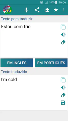 Tradutor Inglês Português screenshot