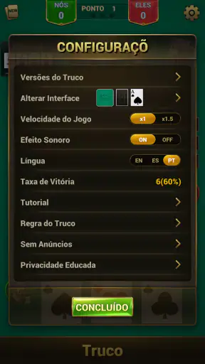 Truco - Jogo de cartas screenshot