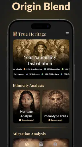 True Heritage & Ancestry: EDNA screenshot
