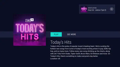 TuneIn Rádio: Música, Esportes screenshot