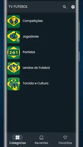Tv futebol ao vivo screenshot