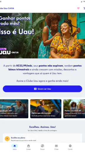 Uau CAIXA: Pontos e Vantagens screenshot