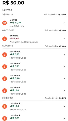Uau! Delivery screenshot
