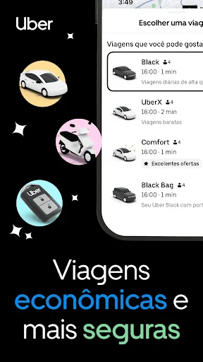 Uber: Peça viagem de carro screenshot