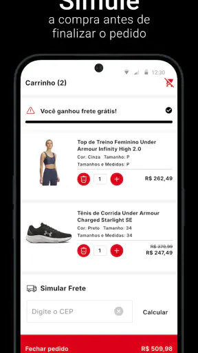Under Armour screenshot