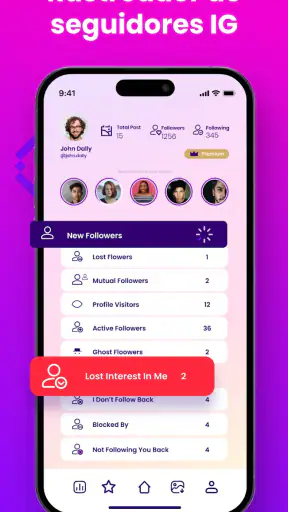 Unfollower Tracker MyFollowers screenshot