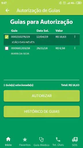 Unimed SM Beneficiário screenshot