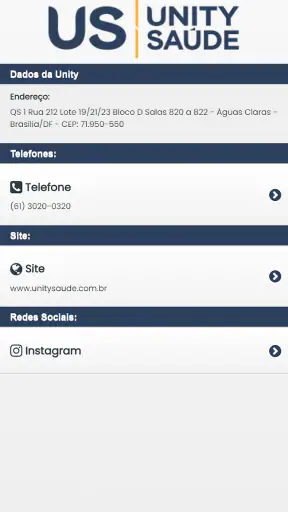 Unity Saúde screenshot