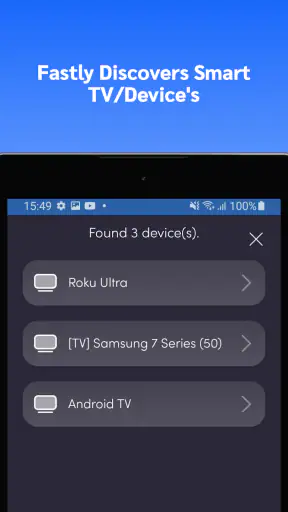 Universal Remote Samsung TV screenshot