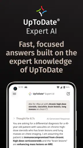 UpToDate Expert AI screenshot