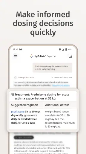 UpToDate Expert AI screenshot