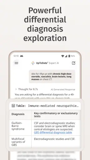 UpToDate Expert AI screenshot