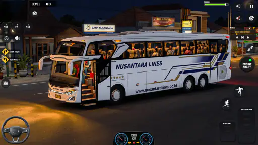 US Highway Bus drive 3D Game screenshot