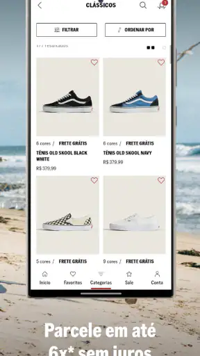 Vans screenshot