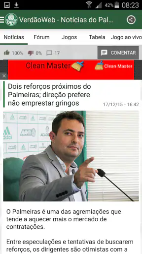 VerdãoWeb - Notícias do Palmei screenshot