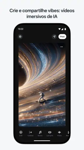 Vibes: criação de vídeos de IA screenshot