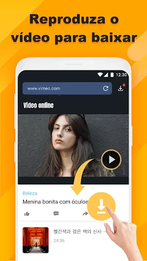 Video downloader screenshot