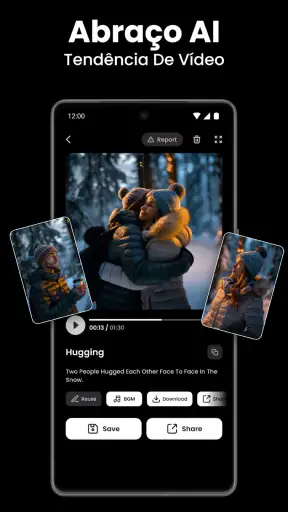 Vídeo IA - Abraços e Beijos screenshot