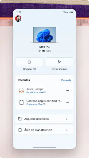 Vincular ao Windows screenshot