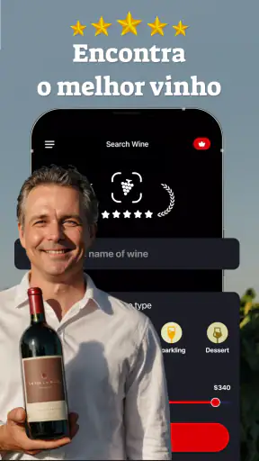 Vinhos and wine id scanner screenshot