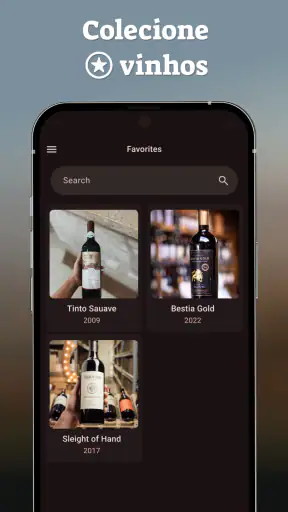 Vinhos and wine id scanner screenshot