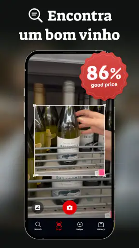 Vinhos and wine id scanner screenshot