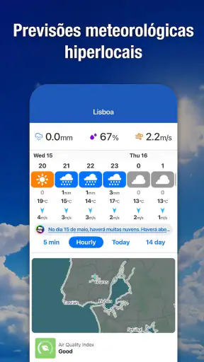 Weathernews Previsão do tempo screenshot