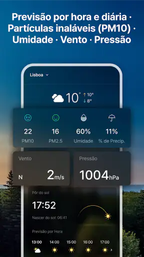 WeatherPop Português (+alarme) screenshot