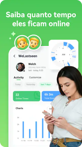 WeLastseen:Chat App Rastreador screenshot