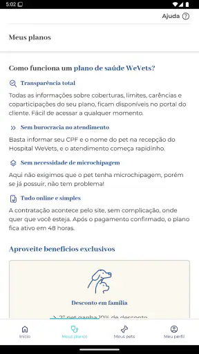 WeVets: Plano de Saúde Pet screenshot
