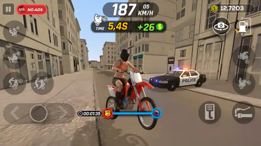 Wheelie Master: Grau 3D screenshot
