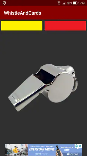 Whistle, Yellow & Red Card screenshot