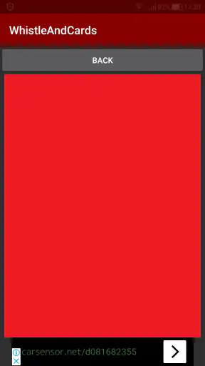Whistle, Yellow & Red Card screenshot